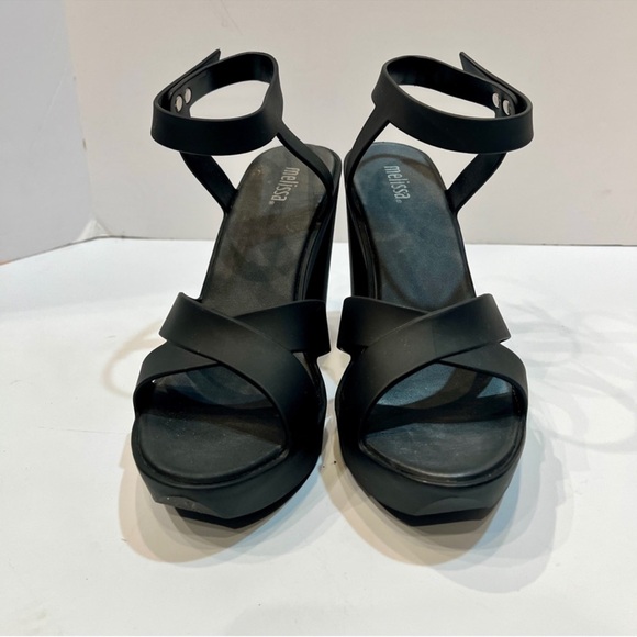 Melissa Black Strappy Heels - Picture 4 of 8